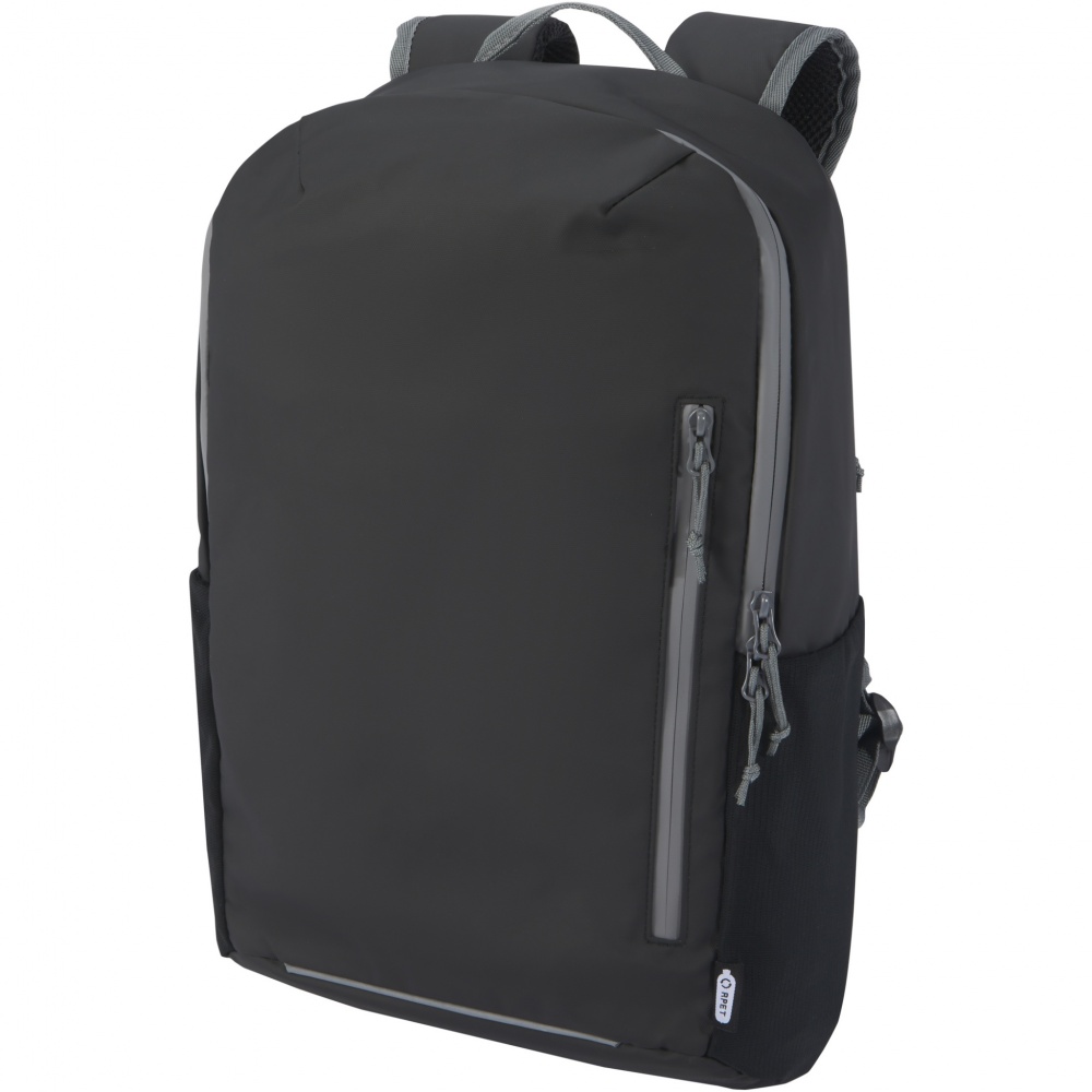 Logotrade promotional giveaway image of: Aqua 15" GRS recycled water resistant laptop backpack 21L